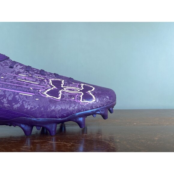 Under Armour Blur 2 MC Suede Purple Football Cleats Men’s Size 12 3027978-500 - Picture 5 of 11